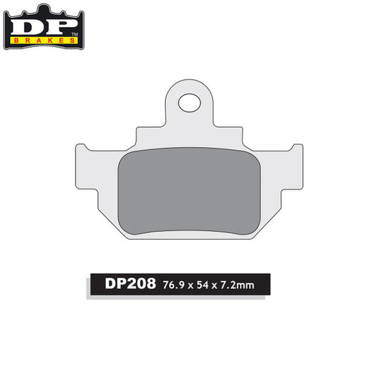 DP Brakes Off-Road/ATV (DP Compound) Brake Pads - DP208