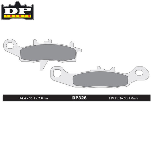 DP Brakes Off-Road/ATV (DP Compound) Brake Pads - Front Kawasaki KX80-100 97-21 RM85 05-21