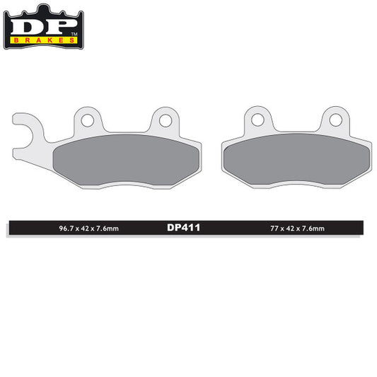 DP Brakes Off-Road/ATV (SDP Pro-MX Compound) Brake Pads - SDP411