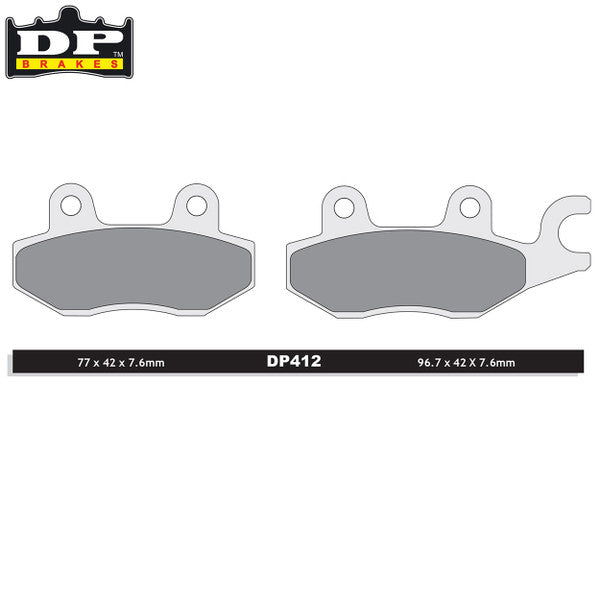 DP Brakes Off-Road/ATV (SDP Pro-MX Compound) Brake Pads - SDP412