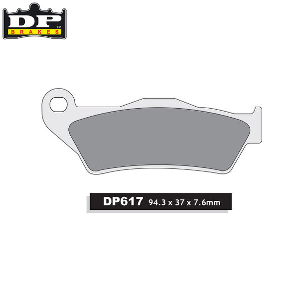 DP Brake Pads DP617 - Front KTM SX85 2021 SX/EXC All 125-640 92-21 Husqvarna All 125-510 95-21 Husaberg All 00-14 TM Sherco