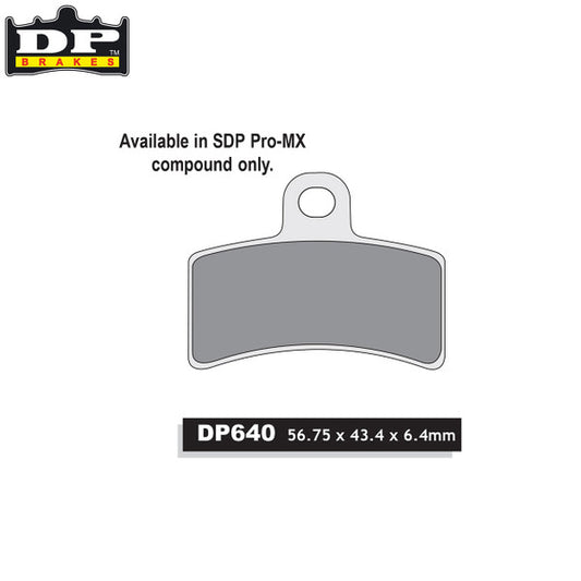 DP Brakes Off-Road/ATV (SDP Pro-MX Compound) Brake Pads - SDP640