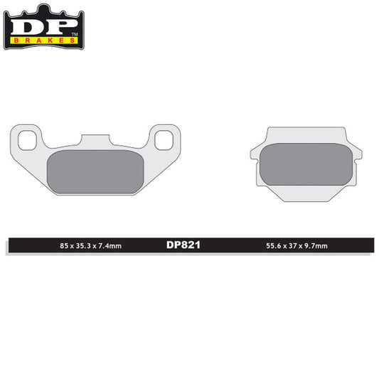 DP Brakes Off-Road/ATV (DP Compound) Brake Pads - DP821