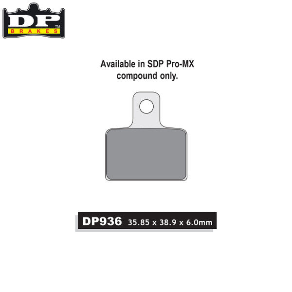 DP Brake Pads SDP936 - Rear Gas Gas TXT All 04-11 Montesa Cota 315-4Rt 01-20 Sherco All 01-11 Scorpa All Models