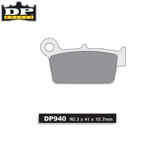 DP Brake Pads DP940 - Rear Kawasaki KXF250-450 04-21 Suzuki RMZ250-450 04-21 Yamaha YZ/YZF125-450 03-21