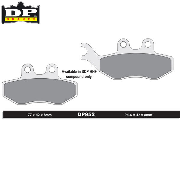 DP Brakes Off-Road/ATV (SDP Pro-MX Compound) Brake Pads - SDP952