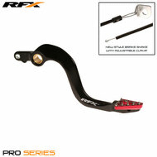 RFX Pro ST Rear Brake Lever (Black/Red) Honda CRF150 07-22