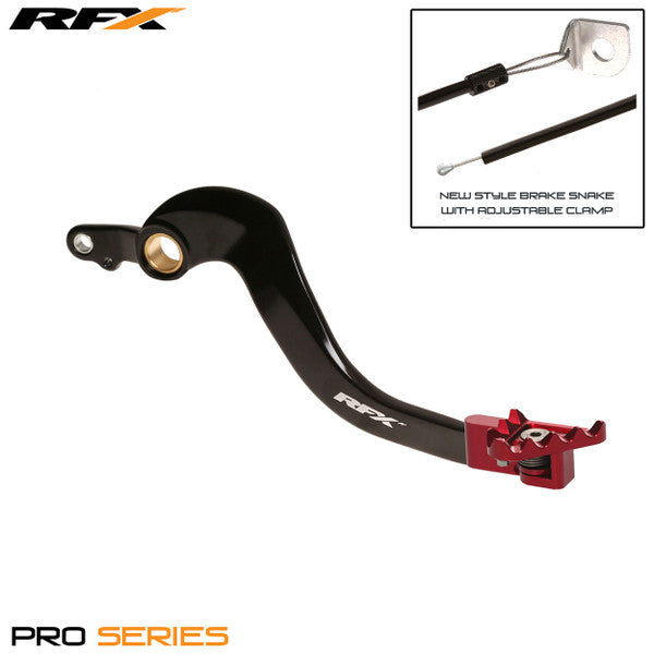 RFX Pro FT Rear Brake Lever (Black/Red) Honda CRFX450 05-19