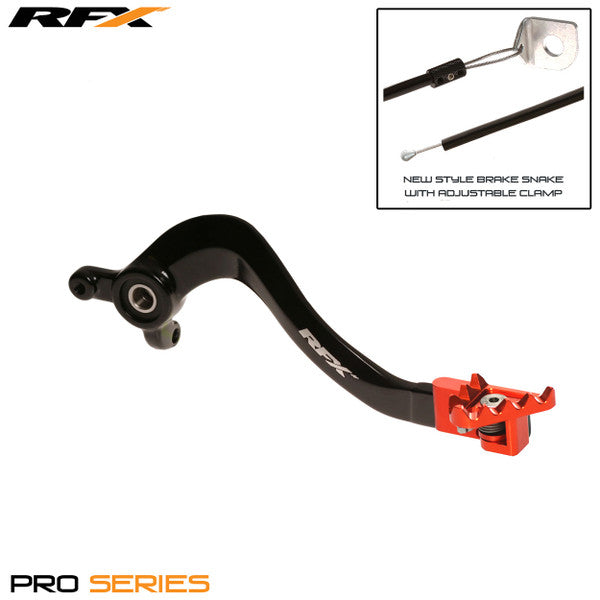 RFX Pro FT Rear Brake Lever (Black/Orange) KTM SX85 18-22