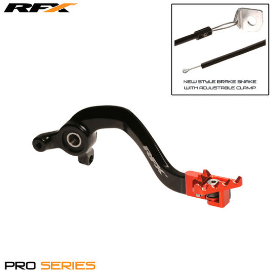 RFX Pro FT Rear Brake Lever (Black/Orange) KTM SX65 09-22