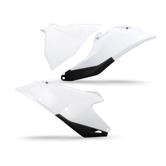 UFO Side Panels (White) Gas Gas MC125-250 EX 250-300 EX-F250-450 21-23