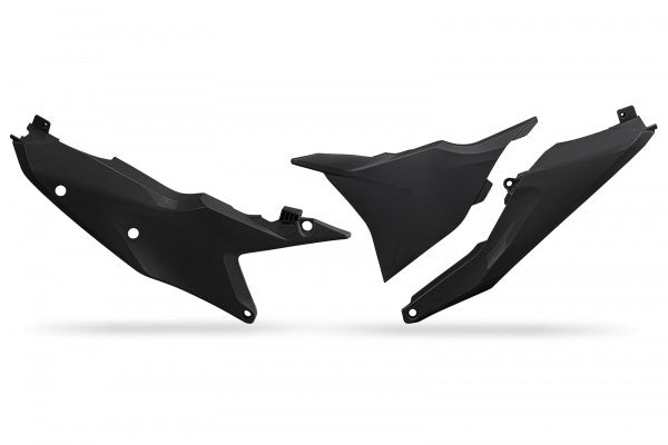 UFO Side Panels W/Airbox Cover Black KTM SX/SXF 125-250 23-24