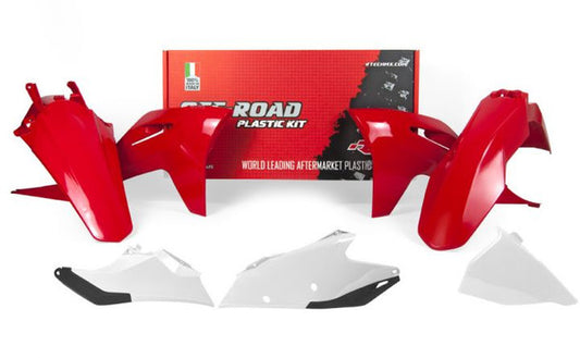 Rtech Plastic Kit (7pc) (GG Red/White) EC/EC-F 250-350 21-22