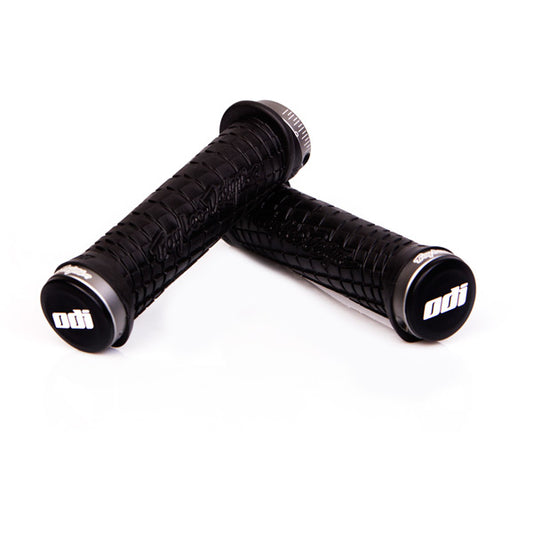 ODI Troy Lee Designs Lock On Grips 130mm - Black / Grey   