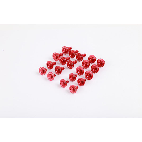 Zeta Aluminium Bolt Set for Plastics CRF250 18-21 CRF450 17- Red  