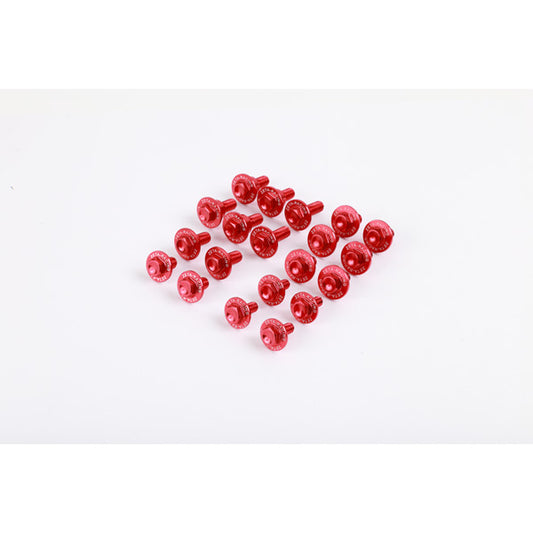 Zeta Aluminium Bolt Set for Plastics CRF250 18-21 CRF450 17- Red  