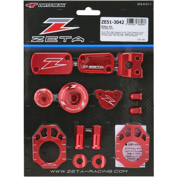 Zeta Billet Kit Red CRF450R/RX 21-22  