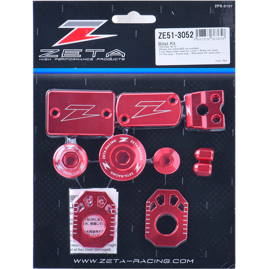 Zeta Billet Kit Red CRF250L 12-20  