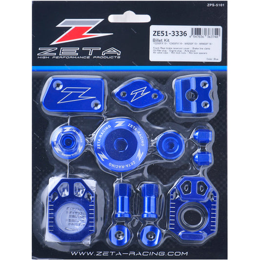 Zeta Billet Kit Blue WRF250 17-19 WRF450 16-18  