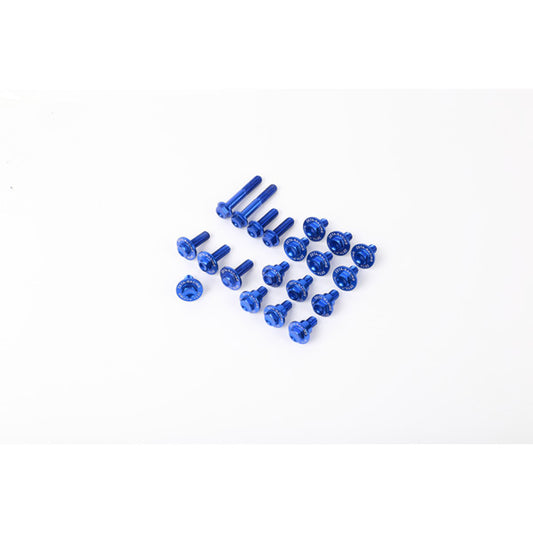 Zeta Aluminum Bolt Set for Plastics RMZ250 19-22 RMZ450 18-22  Blue  