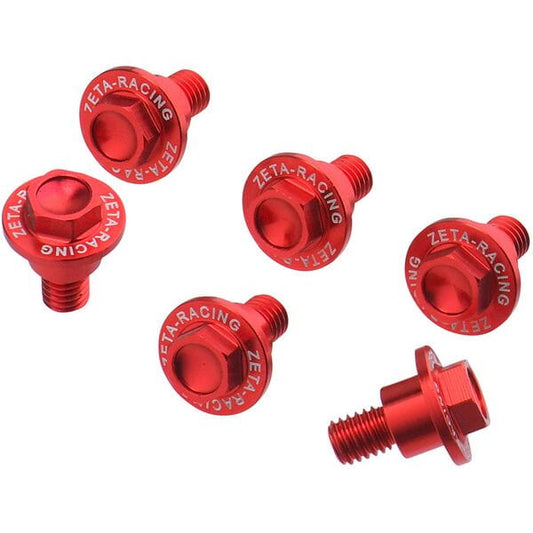 Fork Guard Bolt Set 6pcs.GASGAS MC/EX/EC'21- Red