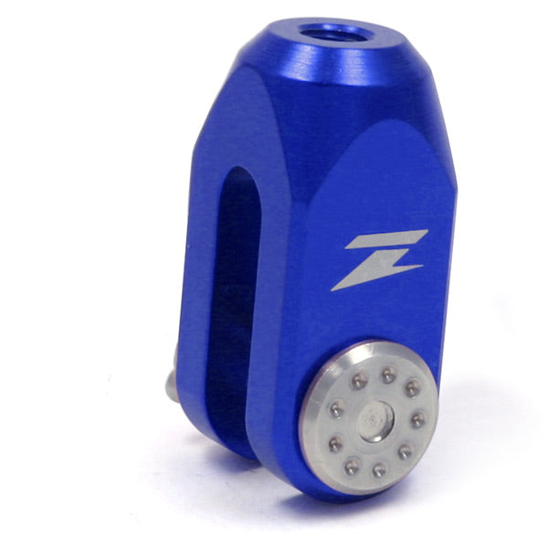 Zeta Rear brake clevis KX/RM/DRZ400 blue  