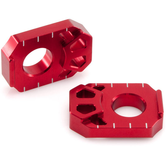 Zeta Axle blocks KX85 01-22 Red  