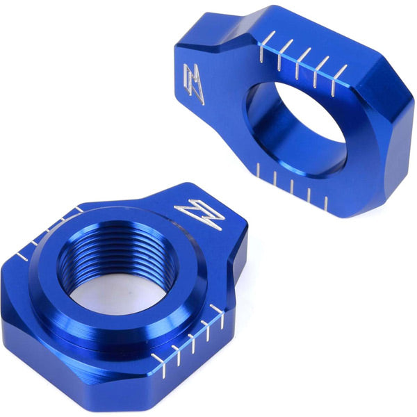 Zeta Axle blocks Husqvarna FC 16-21, TC 17-21 blue  