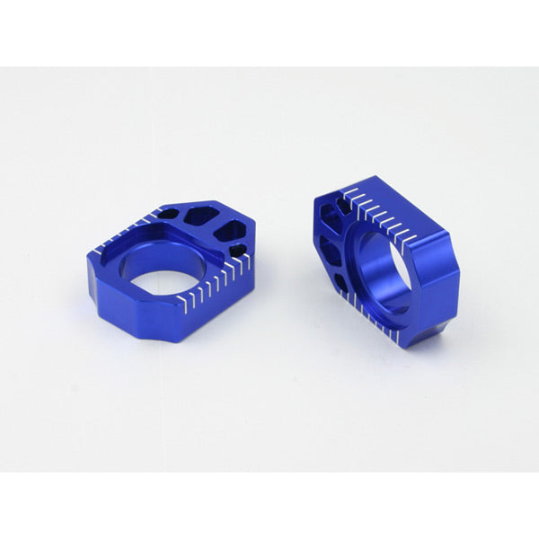 Zeta Axle blocks KX125/250 03-08 KXF250 04-16, KXF450 06-15 RMZ 05-20  blue  