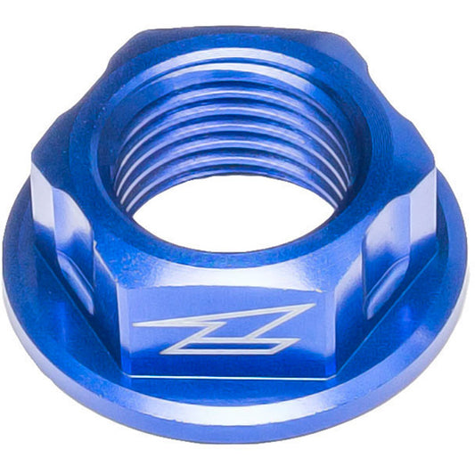 Zeta Front axle nut M16 P1.5-22 H11 Yamaha Honda Blue  