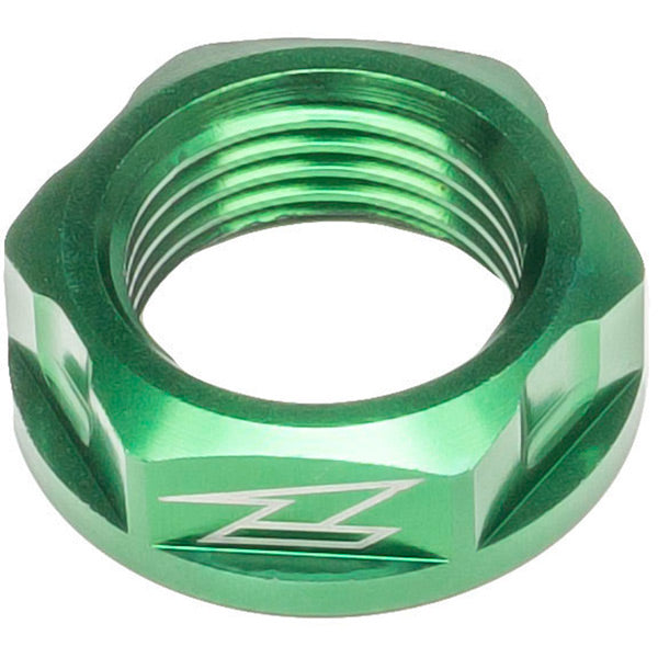 Front axle nut M18 P1.5-24 H9 Kawi 04- Green