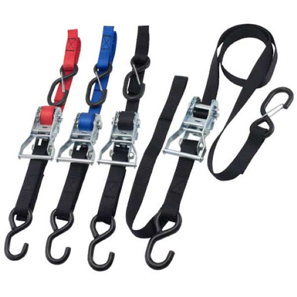 DRC Tie Down Belt Ratchet Pair Black   