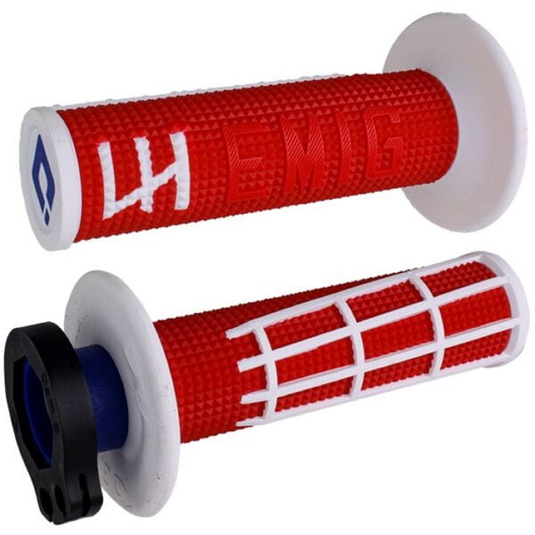 ODI EMIG 2.0 Lock On Grip Red/White   