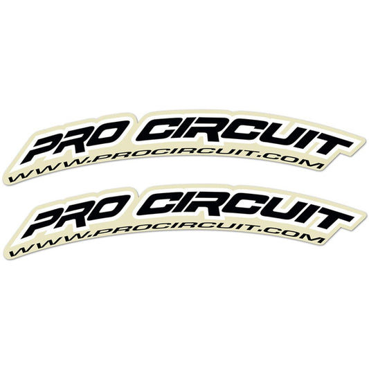 Pro Circuit PROCIRCUIT.COM Fender decals - Black