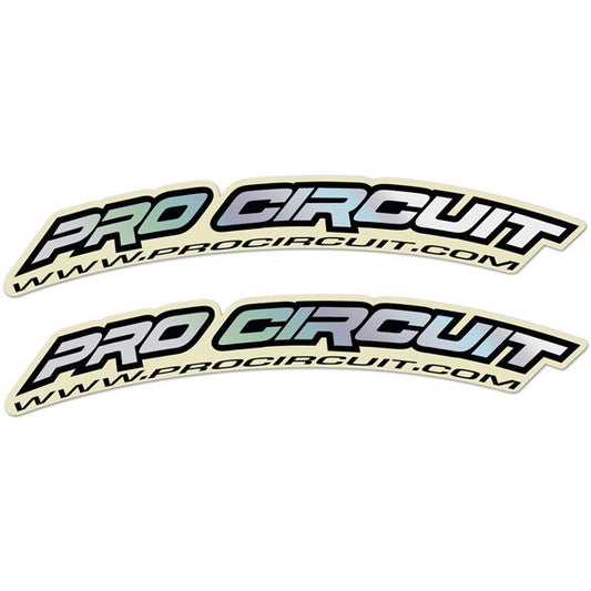 Pro Circuit  PROCIRCUIT.COM Fender decals - Hologram   