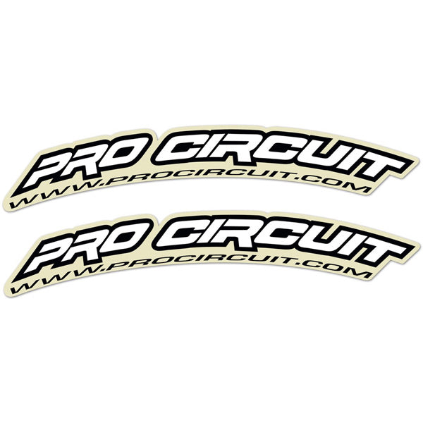 Pro Circuit  Mini Front Fender Logo decal   