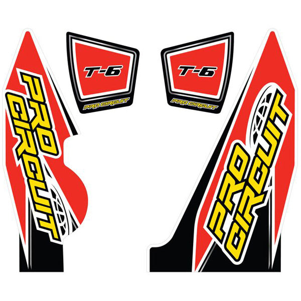 Pro Circuit  Replacement T-6 wrap and end cap decal (YZ250F)   