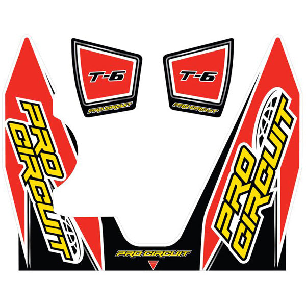 Pro Circuit  Replacement T-6 wrap and end cap decal (YZ450F)   