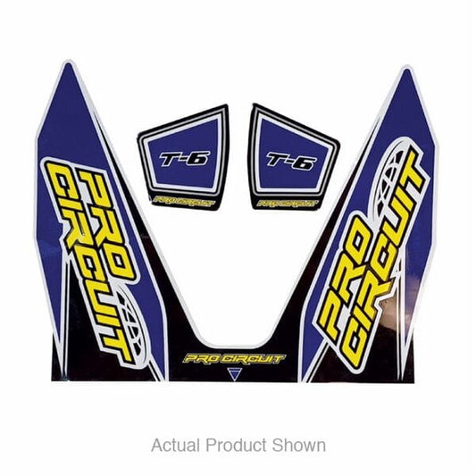 Pro Circuit Replacement T-6 wrap and end cap decal Dark Blue