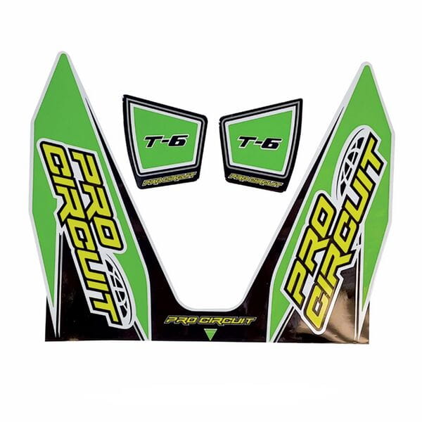 Pro Circuit  Replacement T-6 wrap and end cap decal Green   