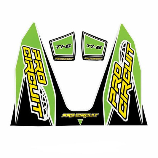 Pro Circuit  Replacement TI-6 wrap and end cap decal Green   