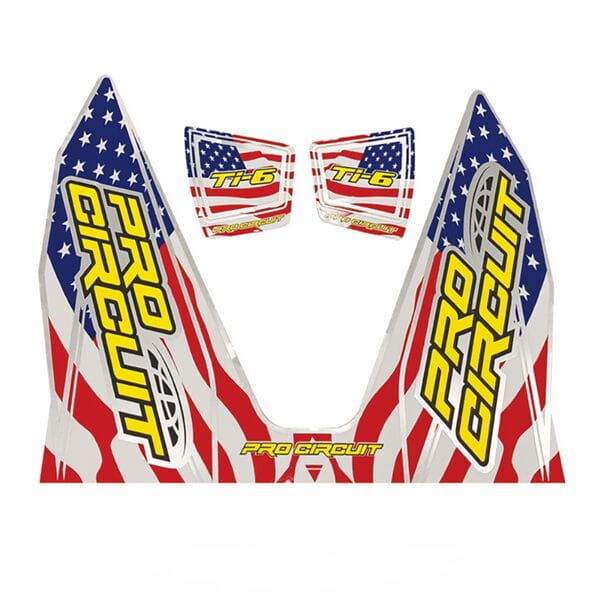 Pro Circuit Replacement TI-6 wrap and end cap decal Stars and Stripes