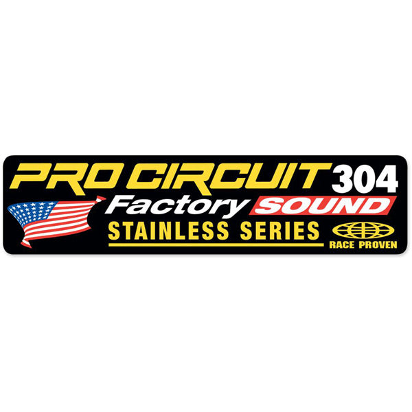 Pro Circuit  Factory Sound 304 silencer decal   