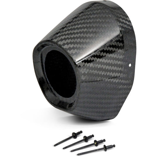 Pro Circuit Carbon end cap 3.5" hole 1 3/4 - Fits CRF Dual